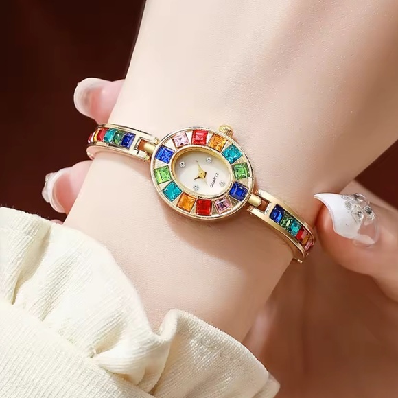 Vintage Gold Multicolor Quartz Watch main image 12